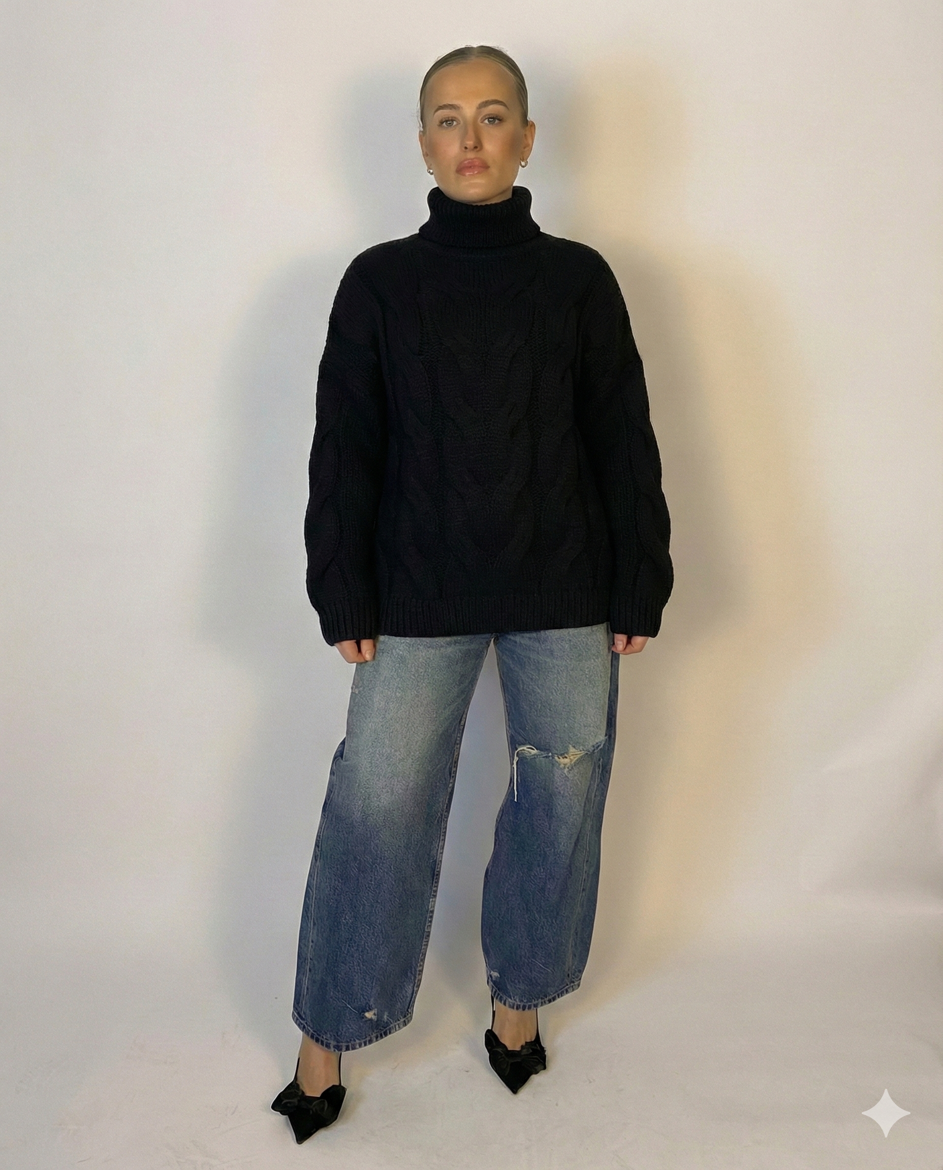 Gemusterter Strickpullover