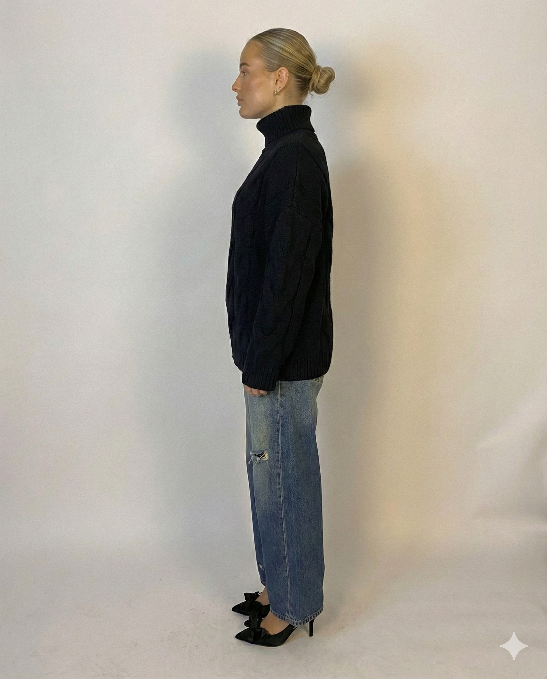 Gemusterter Strickpullover